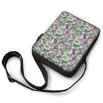 Tropical Cattleya Pattern Print Rectangular Crossbody Bag
