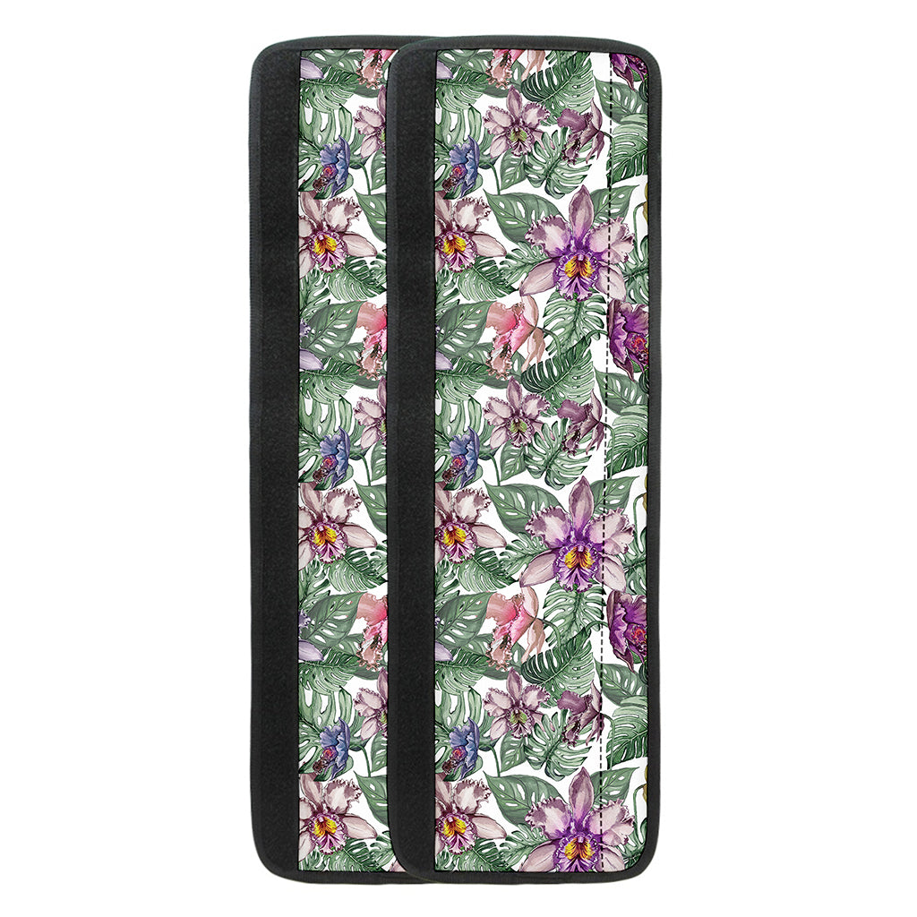 Tropical Cattleya Pattern Print Refrigerator Handle Covers