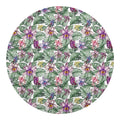 Tropical Cattleya Pattern Print Round Blanket