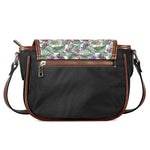 Tropical Cattleya Pattern Print Saddle Bag
