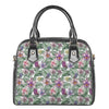 Tropical Cattleya Pattern Print Shoulder Handbag