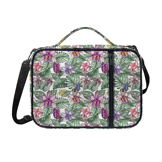 Tropical Cattleya Pattern Print Shoulder Strap Bible Bag