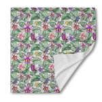 Tropical Cattleya Pattern Print Silk Bandana