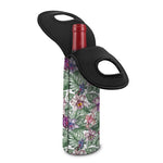 Tropical Cattleya Pattern Print Single Neoprene Wine Tote