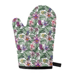 Tropical Cattleya Pattern Print Single Oven Mitt