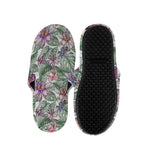 Tropical Cattleya Pattern Print Slippers