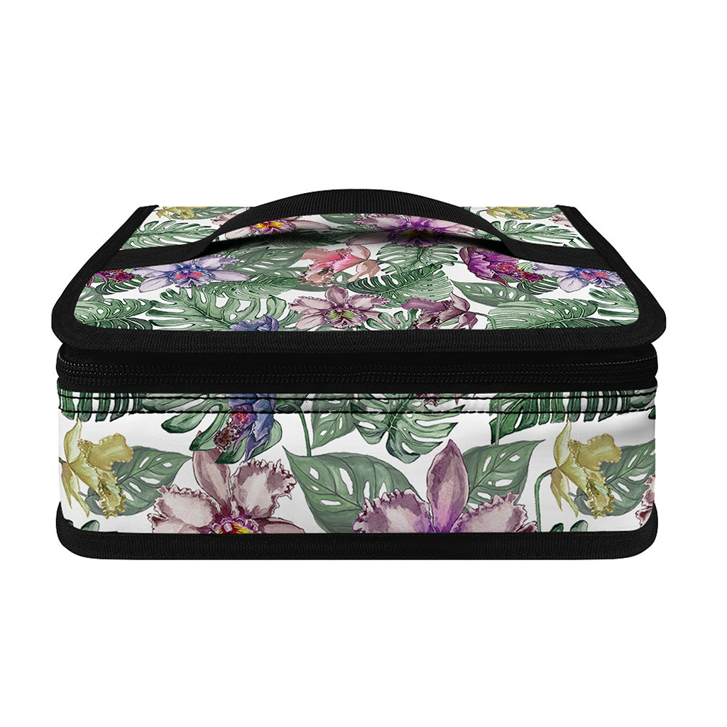 Tropical Cattleya Pattern Print Small Lunch Bag