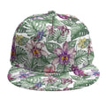 Tropical Cattleya Pattern Print Snapback Cap