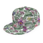 Tropical Cattleya Pattern Print Snapback Cap