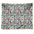 Tropical Cattleya Pattern Print Tapestry