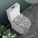 Tropical Cattleya Pattern Print Toilet Lid Cover