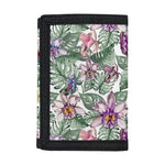 Tropical Cattleya Pattern Print Trifold Wallet
