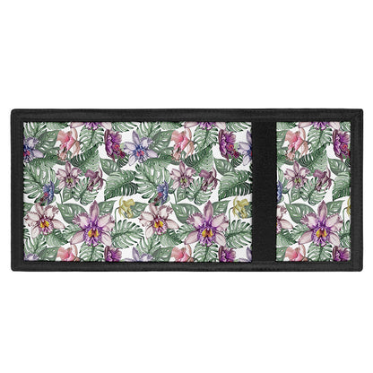 Tropical Cattleya Pattern Print Trifold Wallet