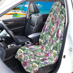 Tropical Cattleya Pattern Print Waterproof Car Seat Cover