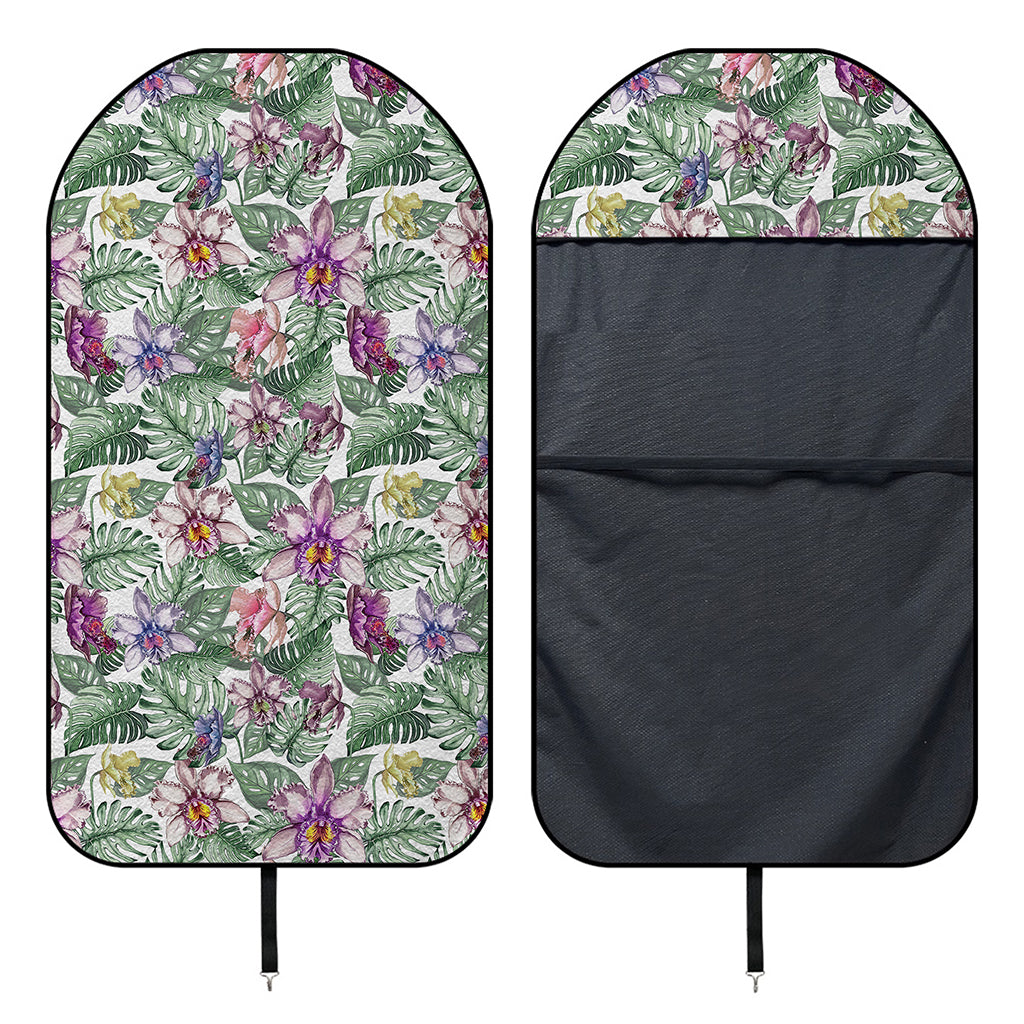 Tropical Cattleya Pattern Print Waterproof Car Seat Cover