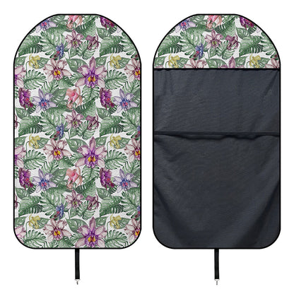 Tropical Cattleya Pattern Print Waterproof Car Seat Cover
