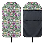 Tropical Cattleya Pattern Print Waterproof Car Seat Cover