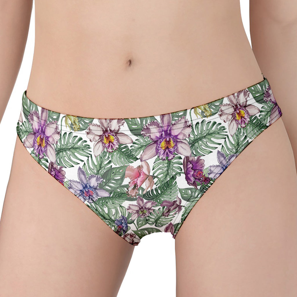 Tropical Cattleya Pattern Print Women's Panties