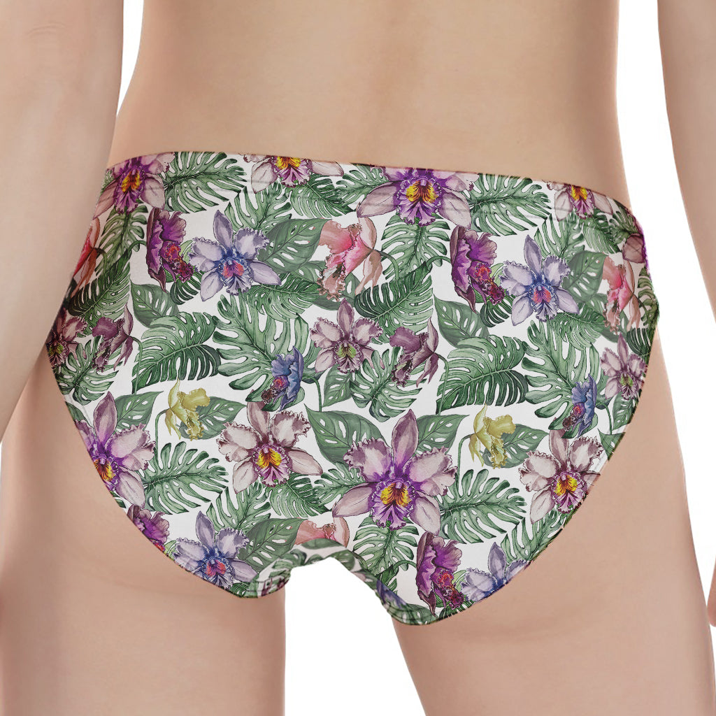 Tropical Cattleya Pattern Print Women's Panties