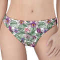 Tropical Cattleya Pattern Print Women's Thong