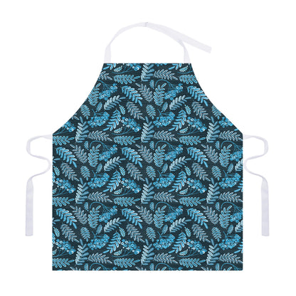 Tropical Denim Jeans Pattern Print Adjustable Apron