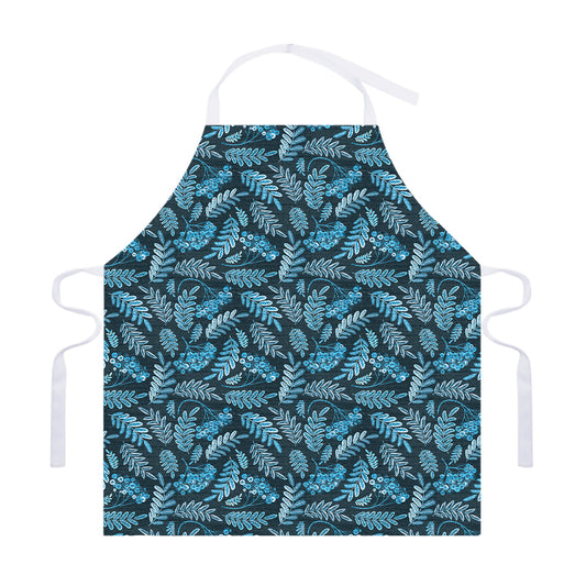 Tropical Denim Jeans Pattern Print Adjustable Apron