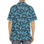 Tropical Denim Jeans Pattern Print Aloha Shirt