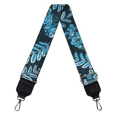 Tropical Denim Jeans Pattern Print Bag Strap