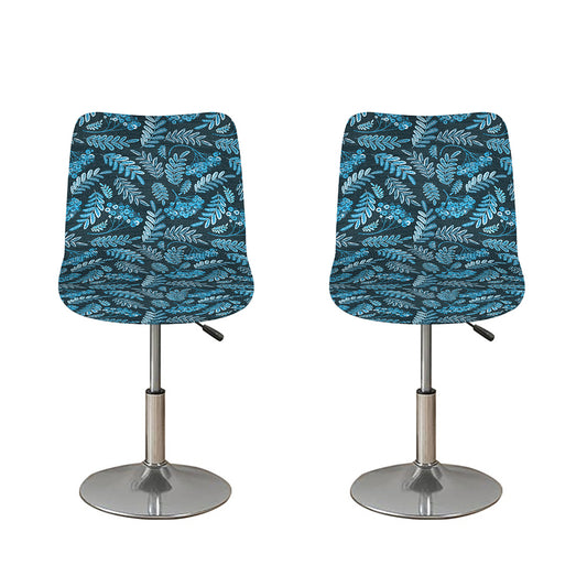 Tropical Denim Jeans Pattern Print Bar Stool Covers