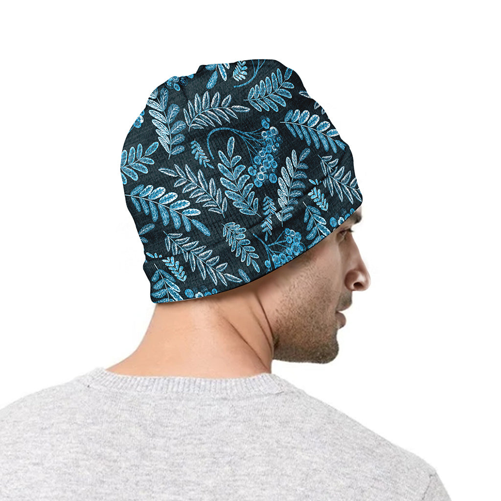 Tropical Denim Jeans Pattern Print Beanie