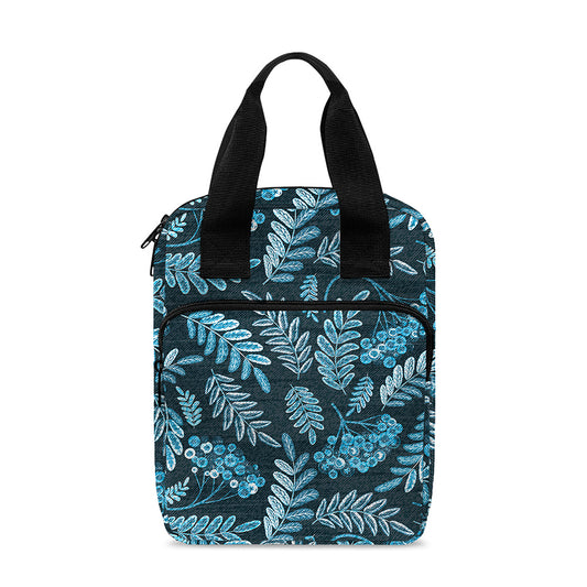 Tropical Denim Jeans Pattern Print Bible Tote Bag