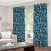 Tropical Denim Jeans Pattern Print Blackout Grommet Curtains