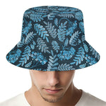 Tropical Denim Jeans Pattern Print Bucket Hat