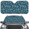 Tropical Denim Jeans Pattern Print Car Windshield Sun Shade