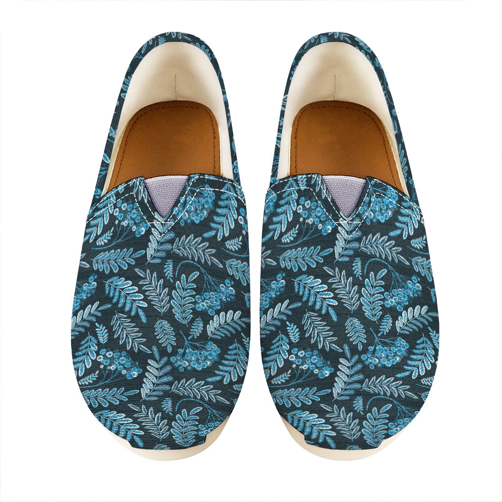 Tropical Denim Jeans Pattern Print Casual Shoes