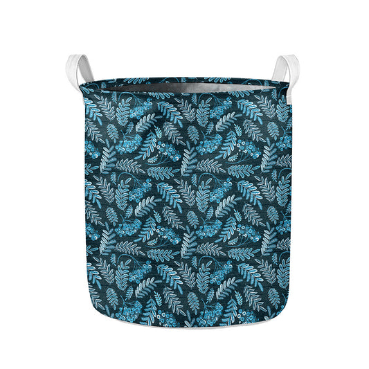 Tropical Denim Jeans Pattern Print Collapsible Laundry Basket
