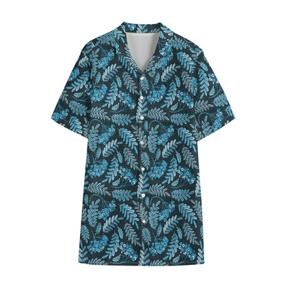 Tropical Denim Jeans Pattern Print Cotton Hawaiian Shirt