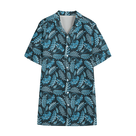 Tropical Denim Jeans Pattern Print Cotton Hawaiian Shirt