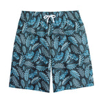 Tropical Denim Jeans Pattern Print Cotton Shorts