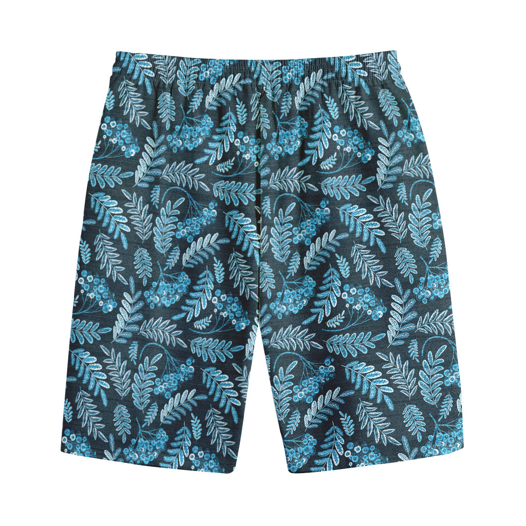 Tropical Denim Jeans Pattern Print Cotton Shorts