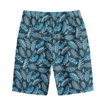 Tropical Denim Jeans Pattern Print Cotton Shorts