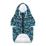 Tropical Denim Jeans Pattern Print Dog Zip Up Hoodie