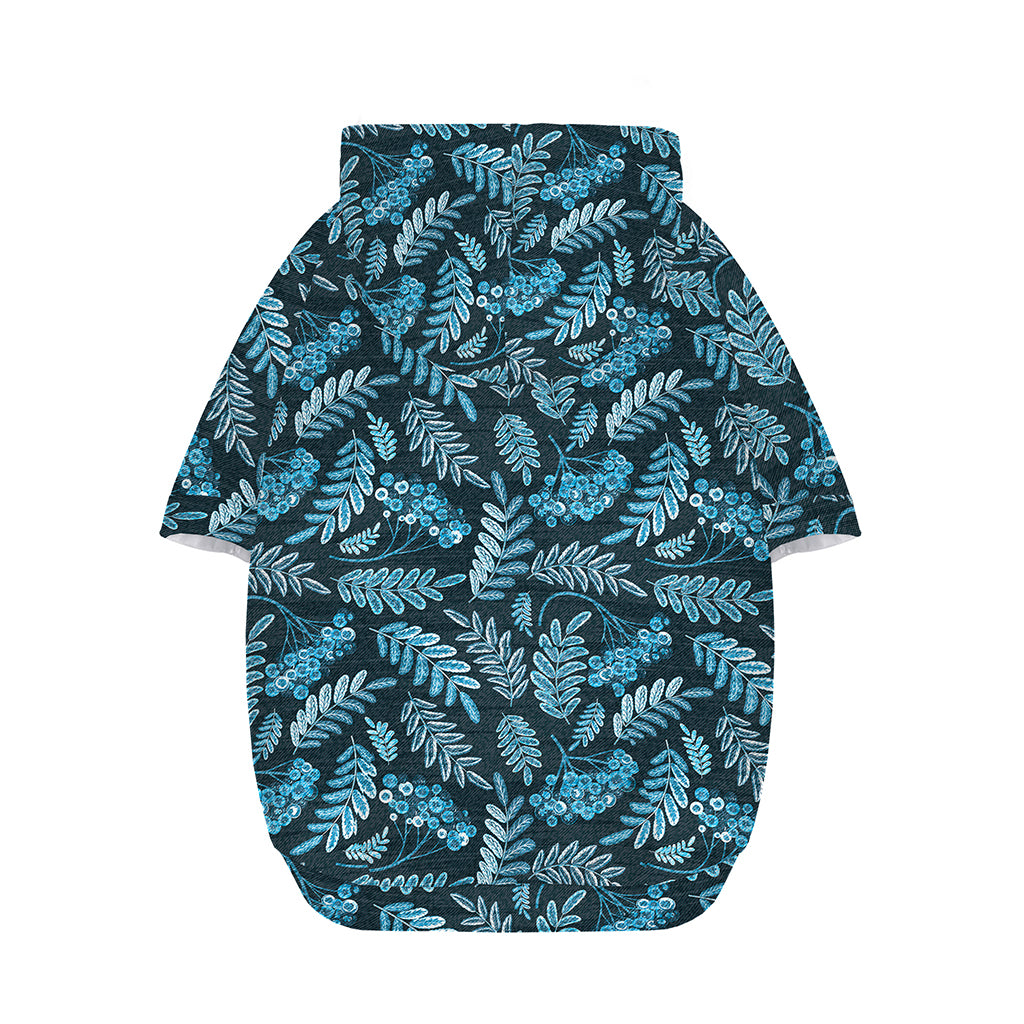 Tropical Denim Jeans Pattern Print Dog Zip Up Hoodie