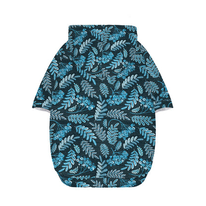 Tropical Denim Jeans Pattern Print Dog Zip Up Hoodie