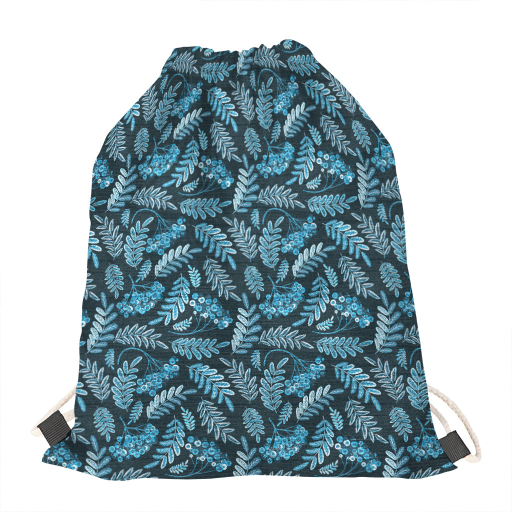 Tropical Denim Jeans Pattern Print Drawstring Bag