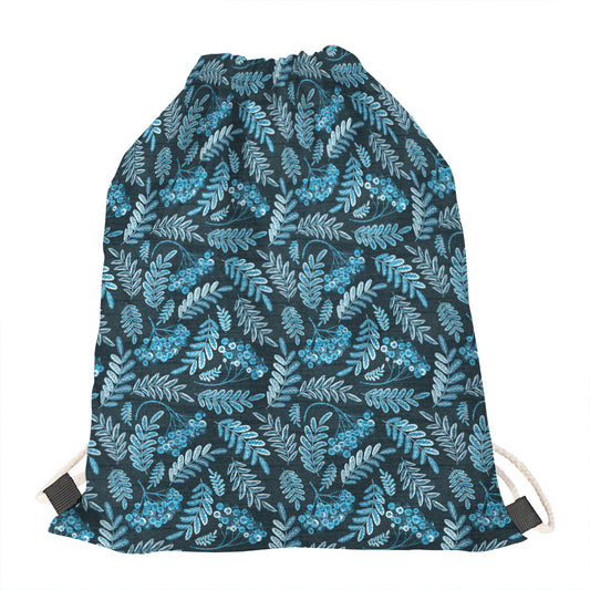 Tropical Denim Jeans Pattern Print Drawstring Bag