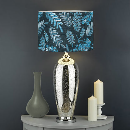 Tropical Denim Jeans Pattern Print Drum Lamp Shade