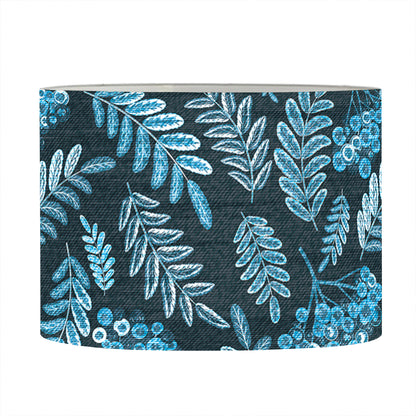 Tropical Denim Jeans Pattern Print Drum Lamp Shade