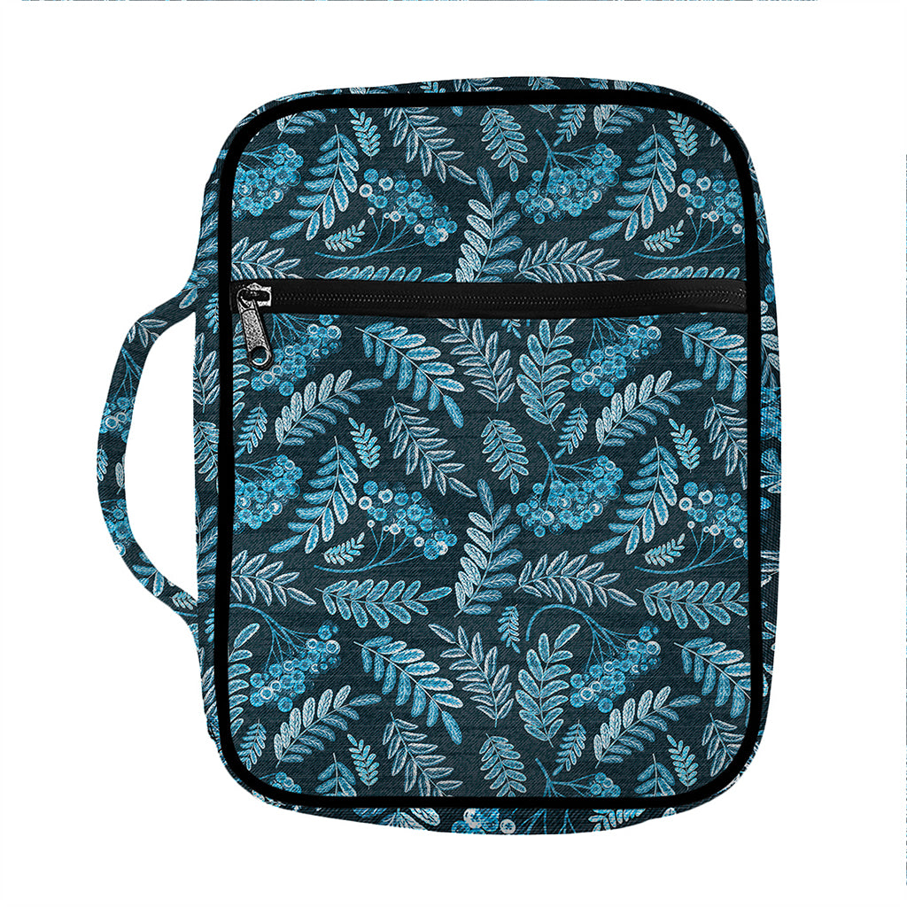 Tropical Denim Jeans Pattern Print Front Pocket Bible Bag