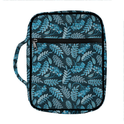 Tropical Denim Jeans Pattern Print Front Pocket Bible Bag